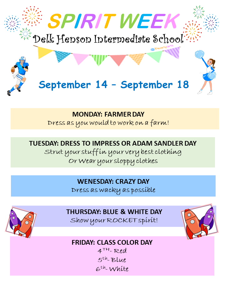Homecoming Dress Up Days