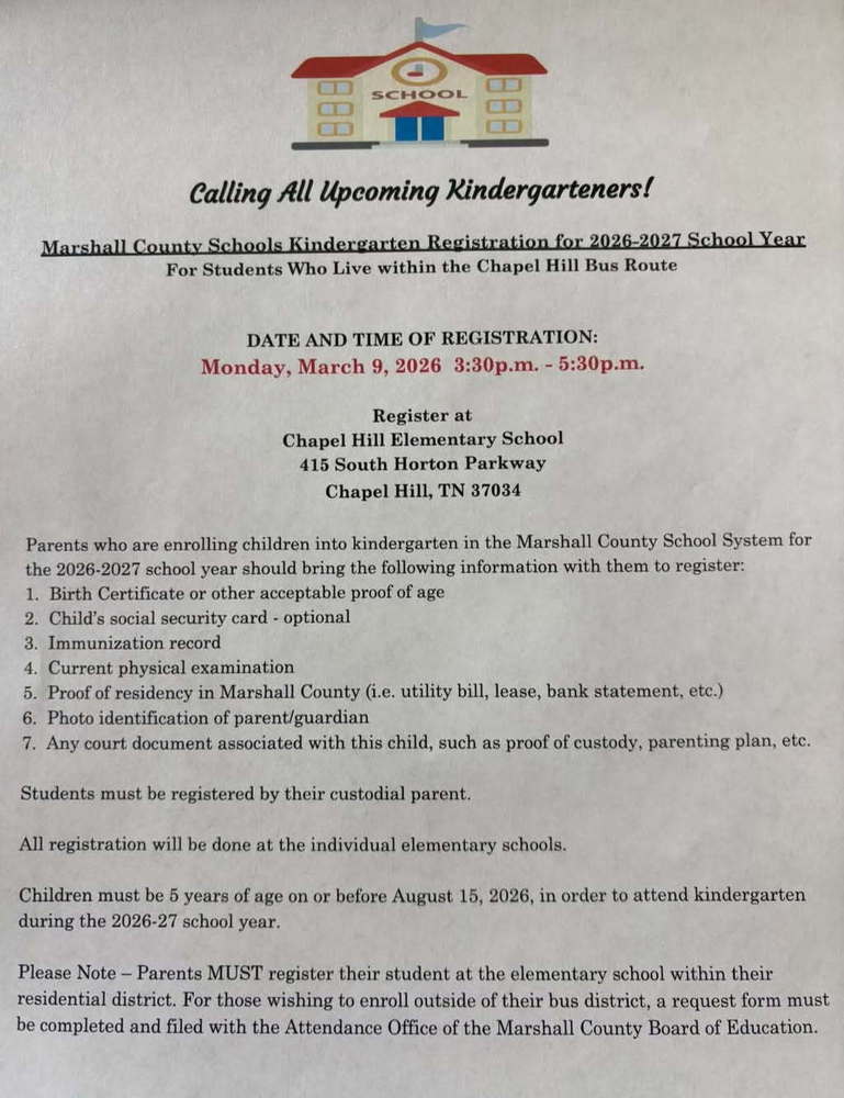 Kindergarten Registration