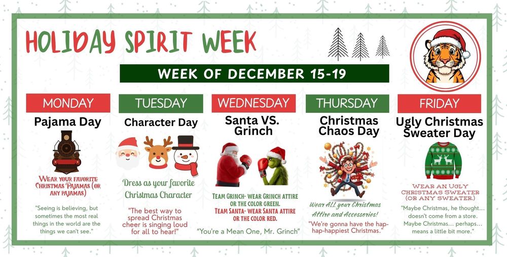 Holiday Spirit Week