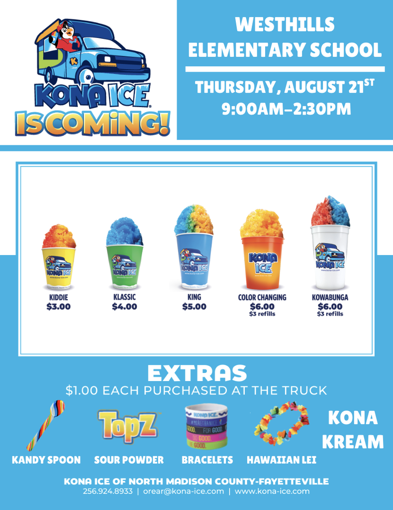Ice, Ice Baby! Kona Ice is coming!