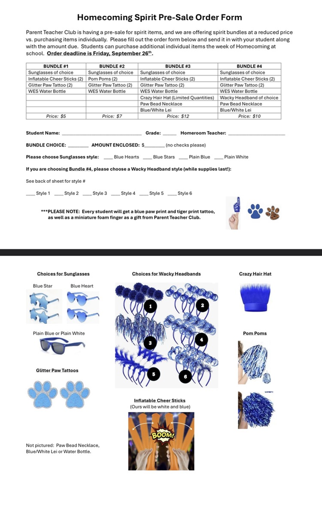 HOCO Spirit Items for sale