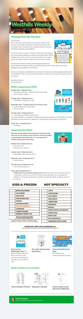 Westhills Weekly   Sept. 15