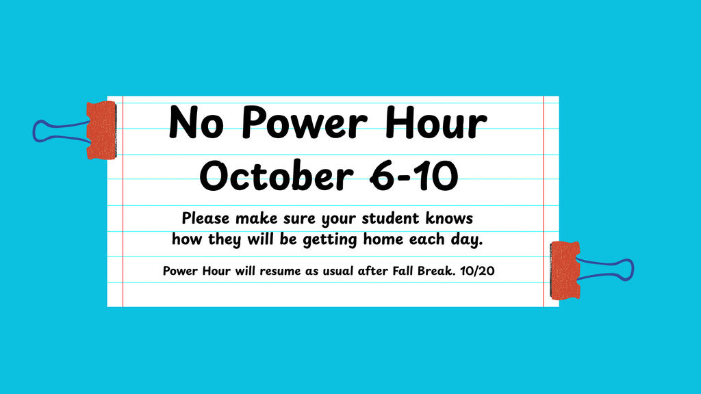 No Power Hour 10/6-10/10