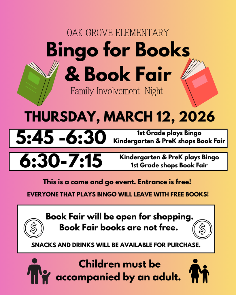 Bingo for Books & Book Fair 3/12
