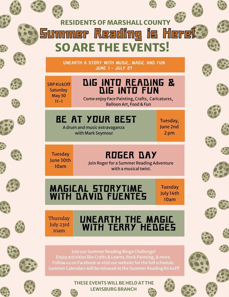 Summer Reading Event at the MCML