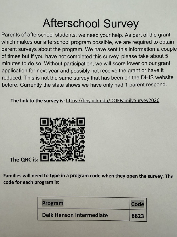 Afterschool Survey