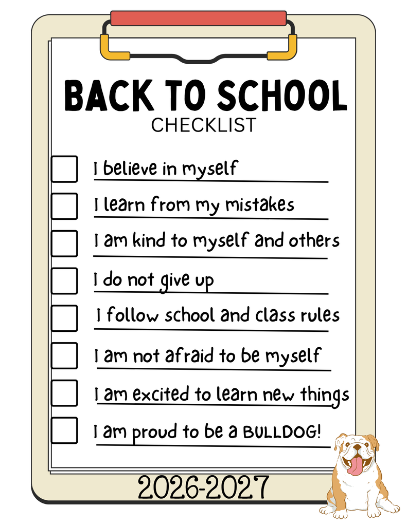 Back to School Checklist