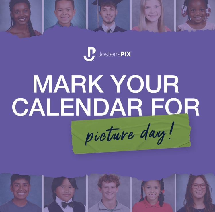 Picture Day is Friday, 8/7 at LMS