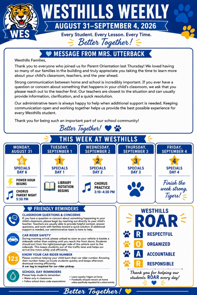 Aug. 31 Newsletter