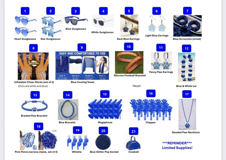 Homecoming items
