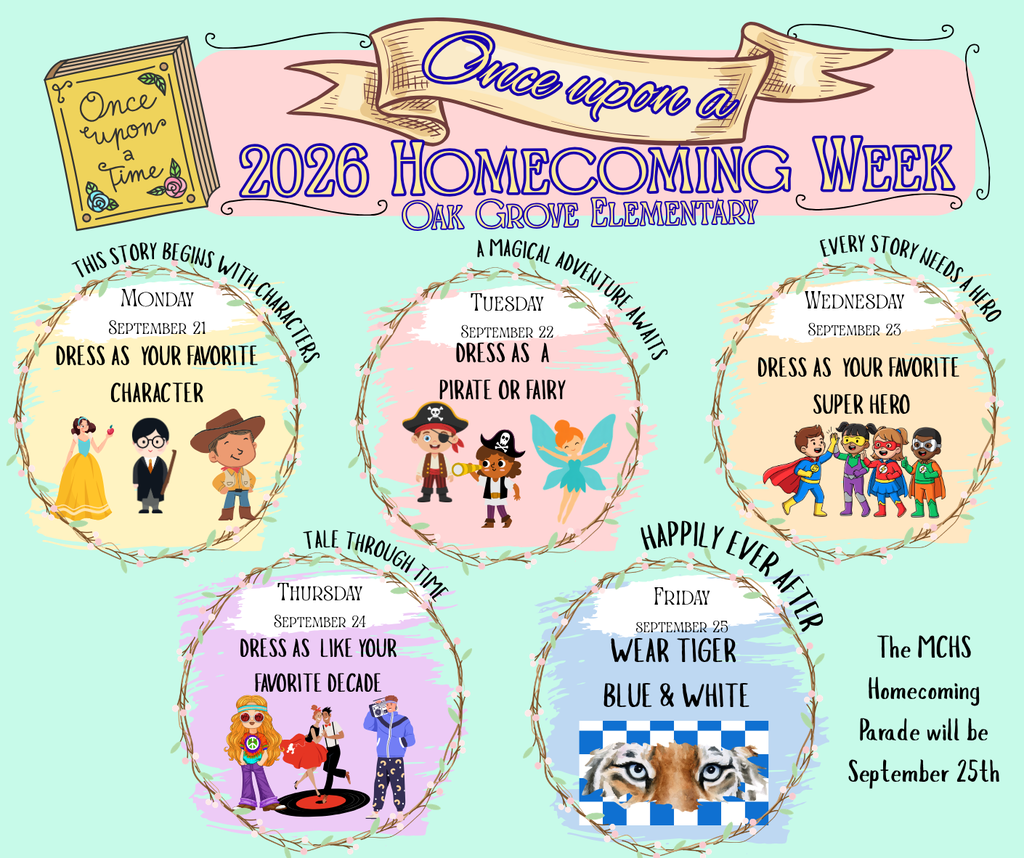 Homecoming 2026 Dress up days