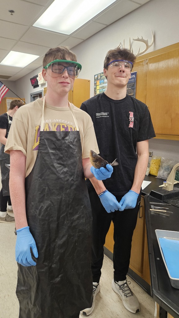 On April 7th and 8th, the Advance Biology students dissected different types of fish to compare similarities and differences between species.