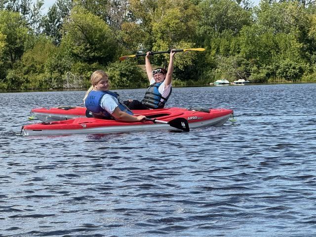 Last year’s River Watch team, with Ms. Melgaard, went kayaking at Marshall County Park on Monday, August 25. They looked at the river and watershed system, local plants and local animals.