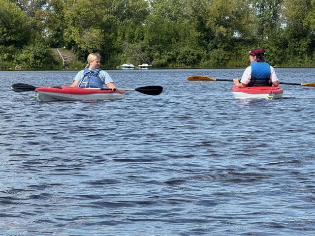 Last year’s River Watch team, with Ms. Melgaard, went kayaking at Marshall County Park on Monday, August 25. They looked at the river and watershed system, local plants and local animals.