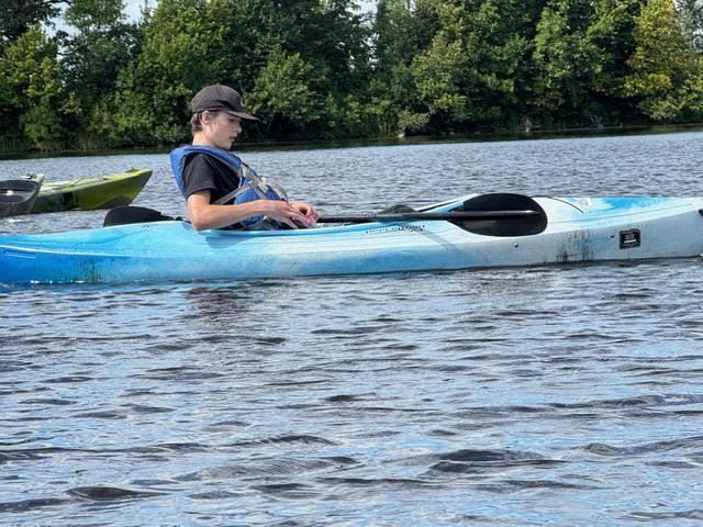 Last year’s River Watch team, with Ms. Melgaard, went kayaking at Marshall County Park on Monday, August 25. They looked at the river and watershed system, local plants and local animals.