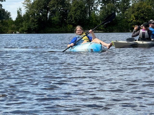 Last year’s River Watch team, with Ms. Melgaard, went kayaking at Marshall County Park on Monday, August 25. They looked at the river and watershed system, local plants and local animals.