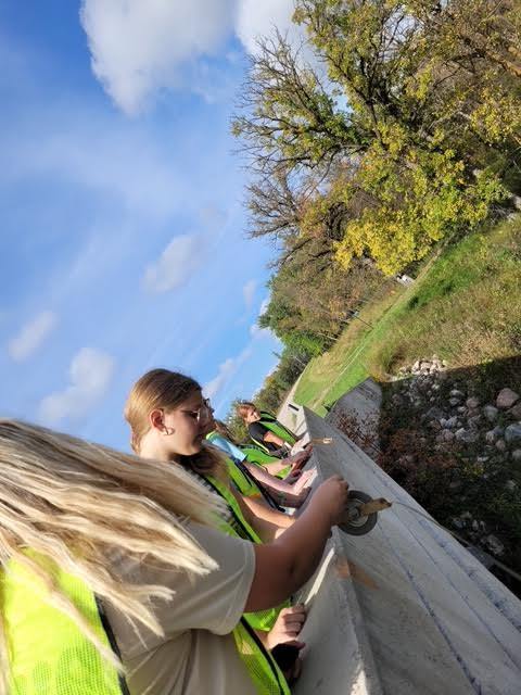 River Watch, advised by Ms. Melgaard, completed their first water monitoring on Wednesday. Thanks to River Watch’’s staff member, Alyssa, for guiding us through our first event of the year.