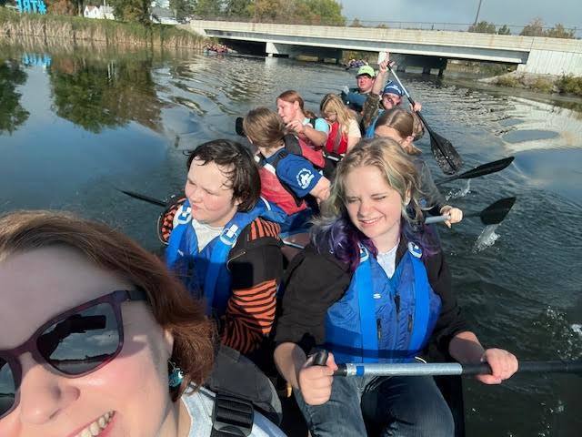 River Watch, advised by Ms. Melgaard, went to their fall Kickoff event in Thief River Falls where they went canoeing, learned about their watershed, and learned about their challenge for the year, along with other River Watch teams in the area.