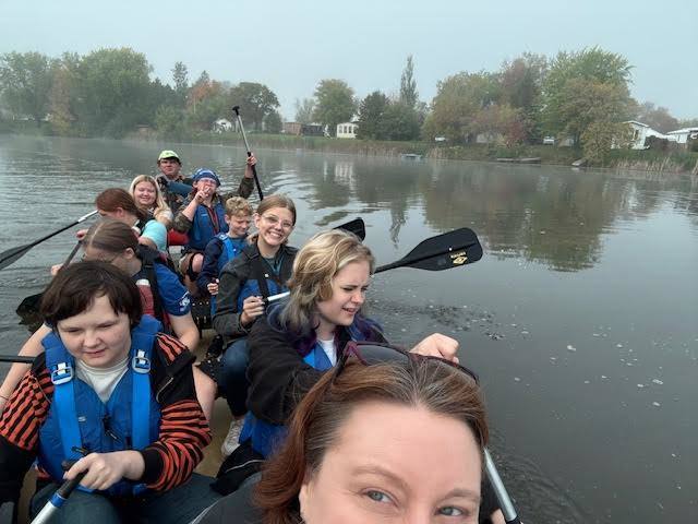 River Watch, advised by Ms. Melgaard, went to their fall Kickoff event in Thief River Falls where they went canoeing, learned about their watershed, and learned about their challenge for the year, along with other River Watch teams in the area.
