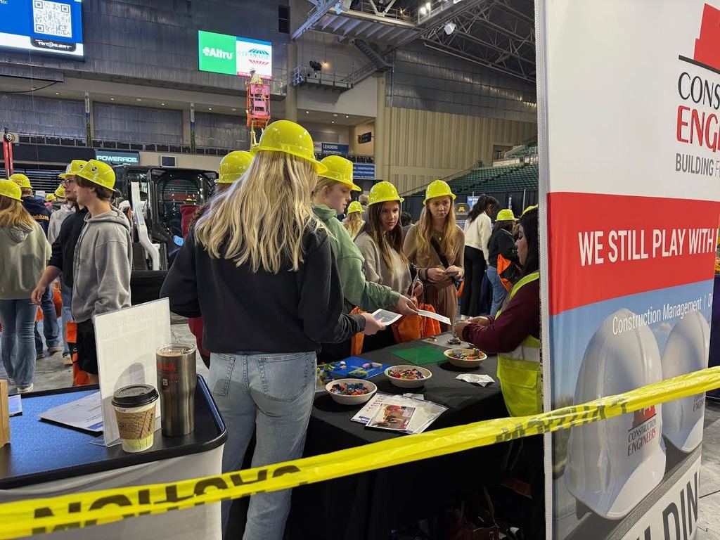 The 10th grade went to the Alerus Center in Grand Forks on Wednesday for the Northern Valley Career Expo and then had lunch at the Viking Dinner on their way back to school.