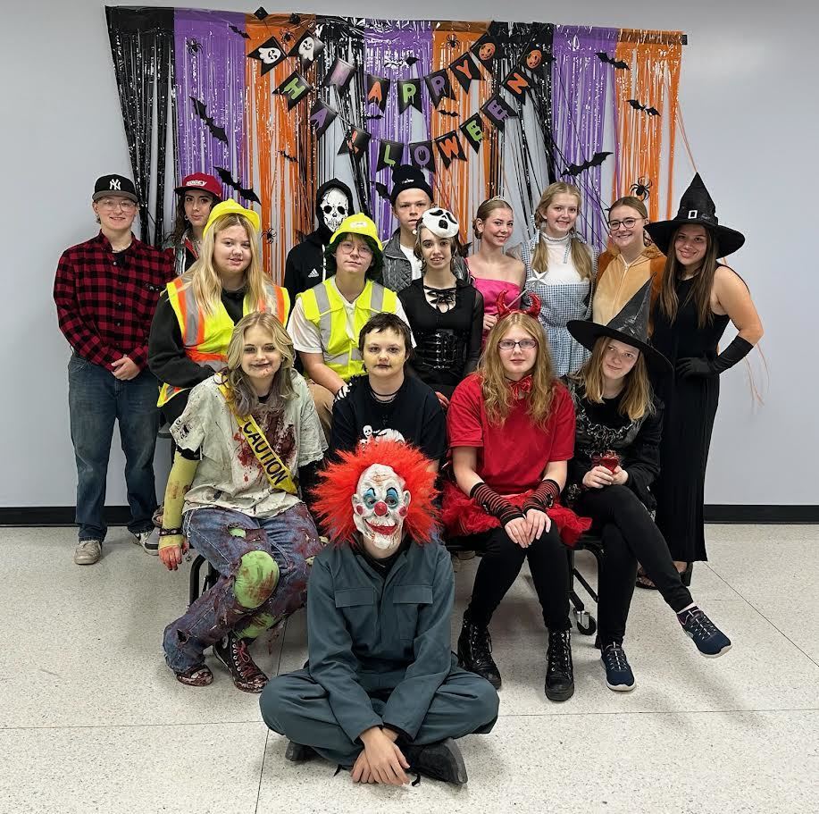 Grades dressing up today for Halloween - this is for 7th-12th Grade