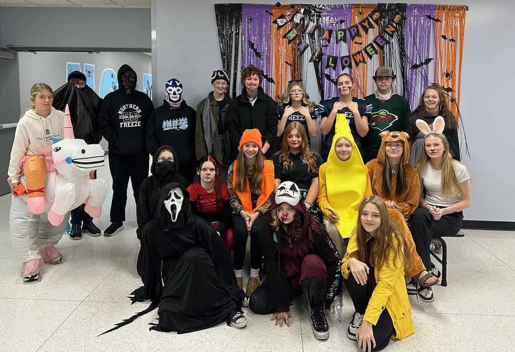 Grades dressing up today for Halloween - this is for 7th-12th Grade