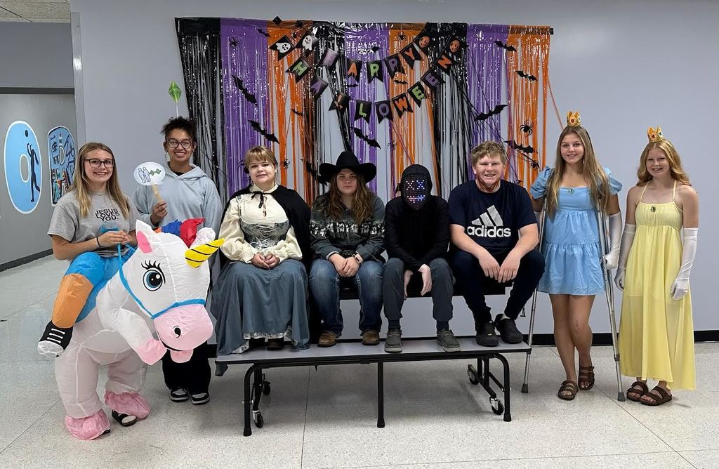 Grades dressing up today for Halloween - this is for 7th-12th Grade