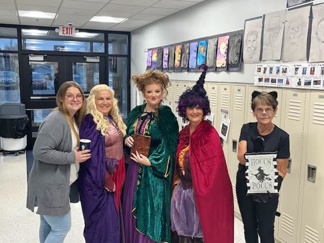 Staff also getting in the Halloween Spirit!