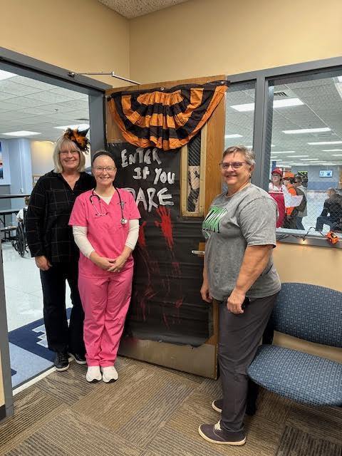 Staff also getting in the Halloween Spirit!