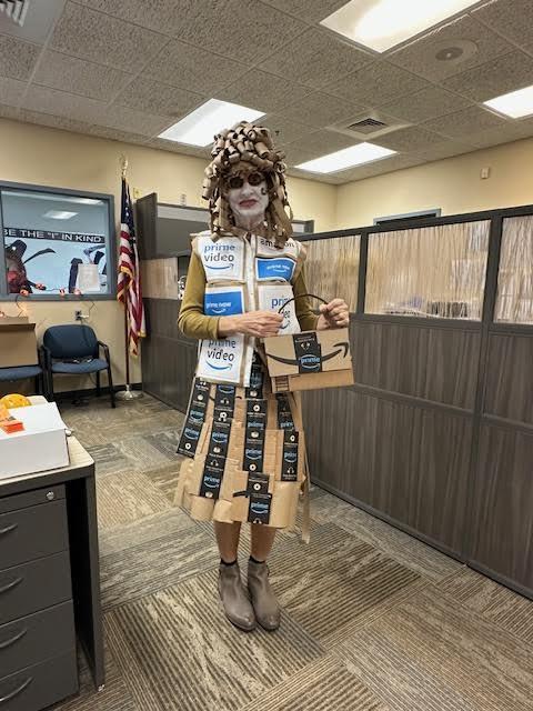 Staff also getting in the Halloween Spirit!