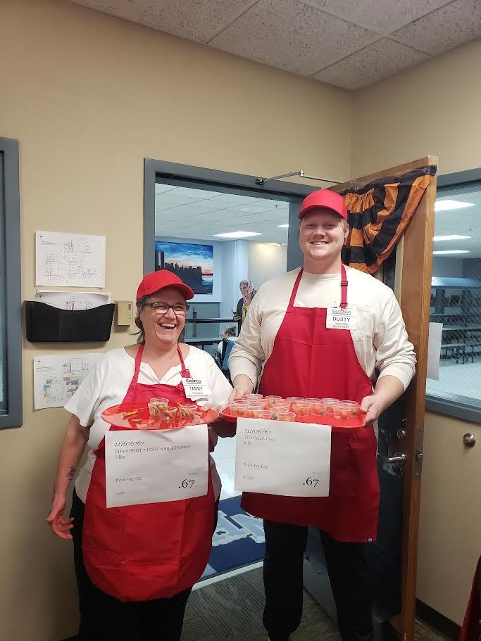 Staff also getting in the Halloween Spirit!