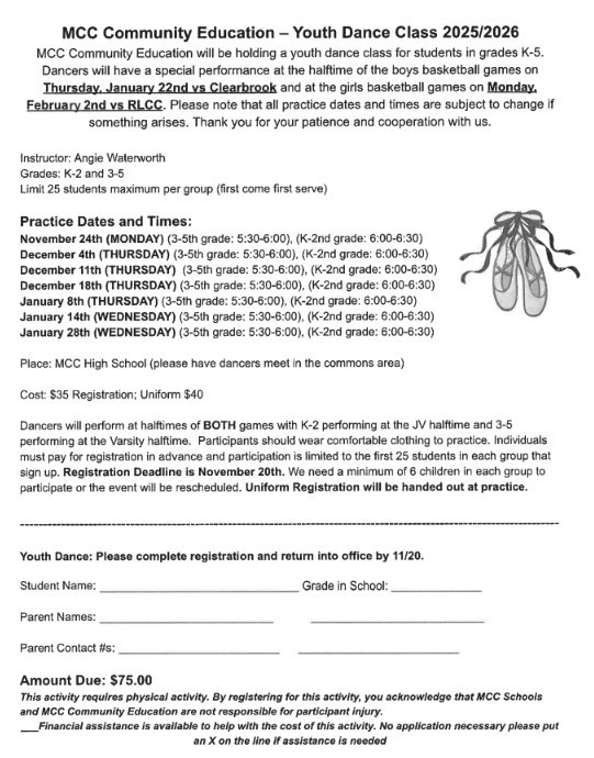 2025/2026 Youth Dance
