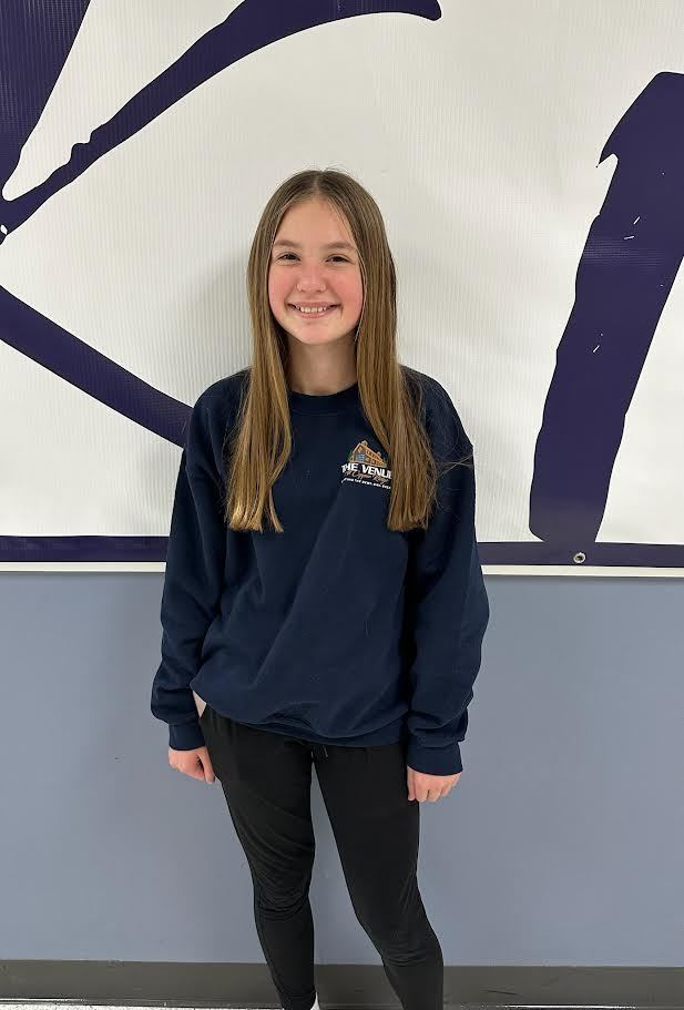 Congratulations to our October JH Student of the month: Karlee Jorstad GRADE: 7th PARENTS: Andrea and Nick Jorstad SPORTS/ ACTIVITIES INVOLVED IN: Volleyball, Basketball, and Softball. WHAT DO YOU LIKE TO DO IN YOUR FREE TIME? Play volleyball, hanging out with my friends, baking, watching movies with my sister and going shopping. WHY NOMINATED: Karlee is very responsible student, helps her friends when needed. Karlee is prepared for class and maintains good grades! Karlee works very hard every day in my class. She is also one of the most positive and kind students in the school. Congratulations!