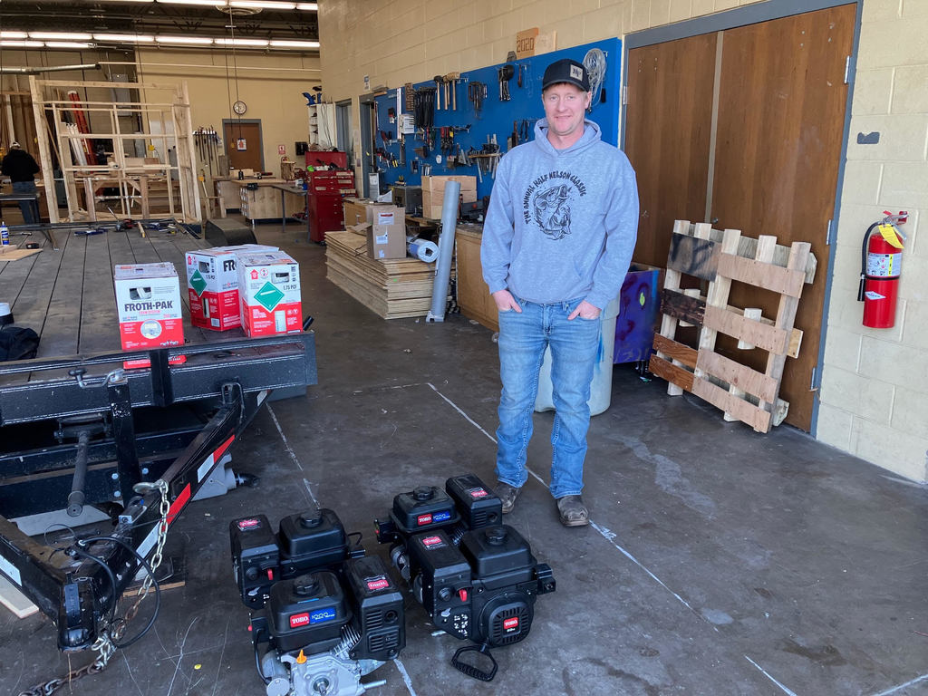 Founded in 2013, the Minnesota State Transportation Center of Excellence is focused on developing a highly-skilled workforce to meet the current and future needs for high-demand, high-paying, high-growth, high-tech careers in Minnesota’s transportation industries. In an effort to meet those current and future workforce needs, the Minnesota State Transportation Center of Excellence promotes and aligns transportation industry career and employment opportunities by:  Promoting collaborative communication  Helping build high-quality training programs  Sharing and promoting best practices  Collecting, centralizing, and sharing data  Sparking new endeavors and innovative approaches  Providing professional development opportunities  Connecting employers, educators, and the future workplace Marshall County Central would like to thank the Minnesota State Transportation Center of Excellence and Toro Motor’s for the generous donation of four 212cc engine for MCC Small Engine Class taught by Mr. Nelson.  Students pictured are Randy Schoon, Colt Gilbert, Keegan Hjelle, Jacob Merrill, James Hanson, Caden Audette, Evan Richards and Abbi Prestegord