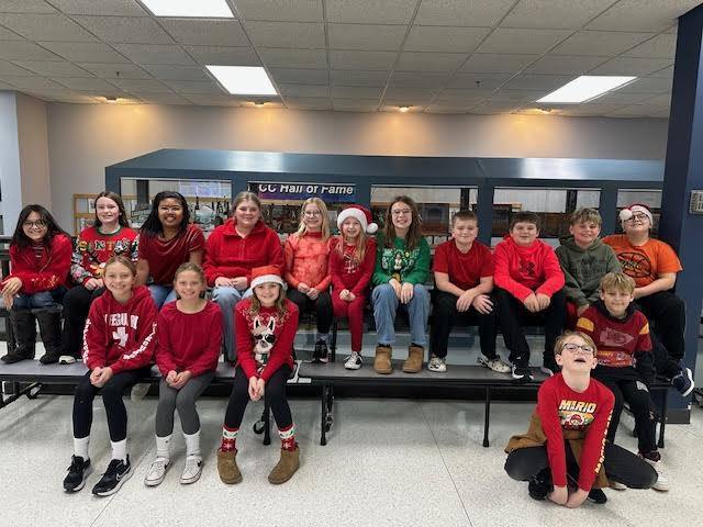 Red vs Green Dress Up Day for 5th and 6th grade!