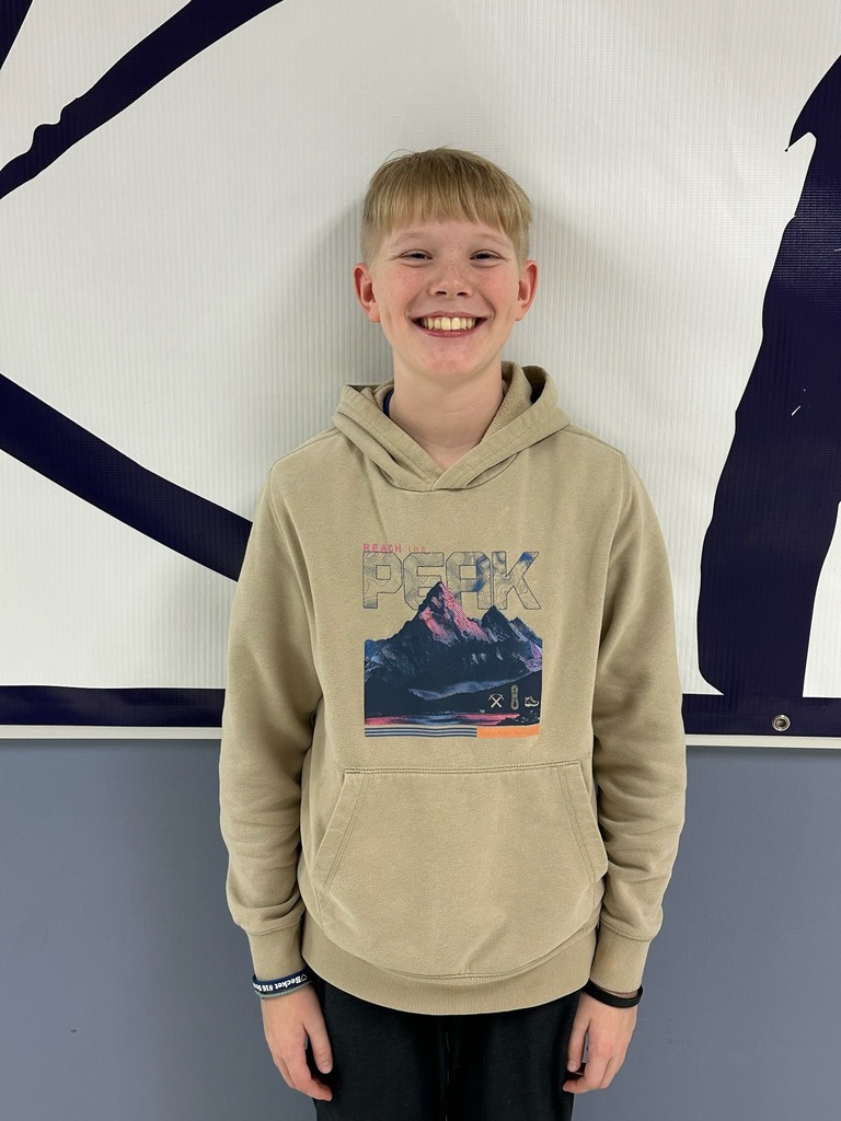 Congratulations to our JH December Student of the Month Emmett Larson! GRADE: 7th Grade , PARENTS/FAMILY:            Tiffany and Lonnie Larson, brother-Walter. SPORTS/ ACTIVITIES INVOLVED IN: Basketball, Baseball, Football, Golf and Track. WHAT DO YOU LIKE TO DO IN YOUR FREE TIME? Go hunting, fishing, build forts, play basketball, do stuff with my family, and play with animals. WHY NOMINATED: Emmett has a great attitude, a fun sense of humor, and works hard. He is also honest and is not afraid to ask questions. He treats his classmates and teachers with respect. Congratulations Emmett!