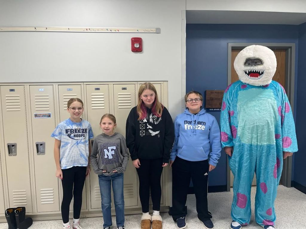 Congratulations to our Middle School Freeze Friday Winners!  Skye Lefrooth, Ryden Wollin,  Zophi Eggerud and Auggie Eggerud