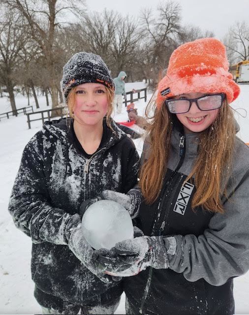 Sledding Day for middle school students who met their AR goals for Q2! Congratulations to all