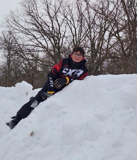 Sledding Day for middle school students who met their AR goals for Q2! Congratulations to all