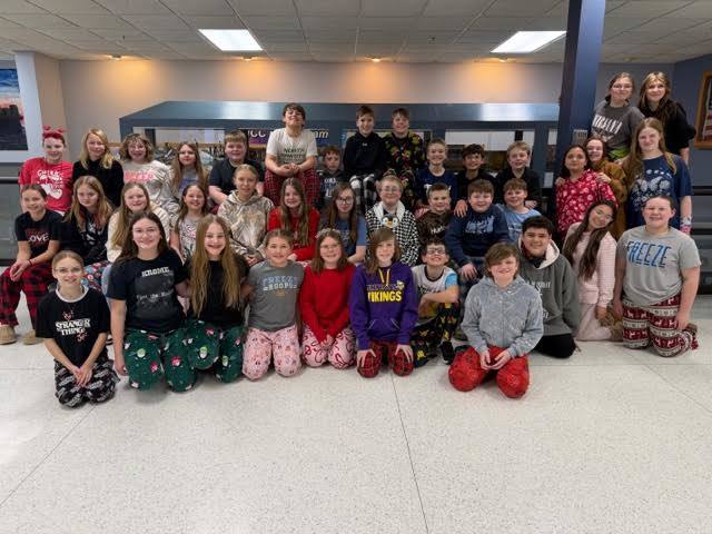 Pajama Day for 5th and 6th grade!