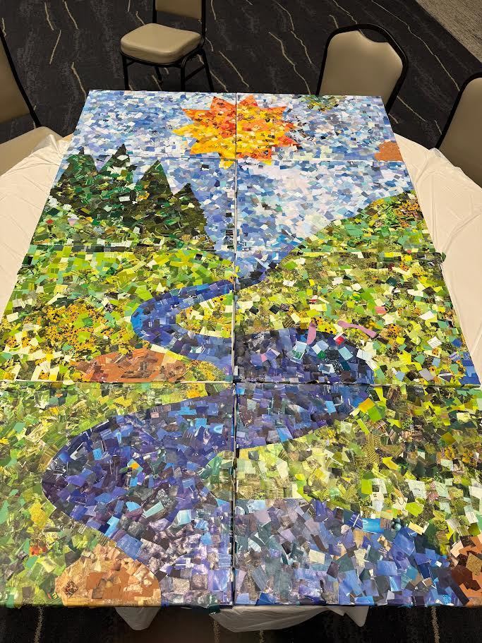 The MCC River Watch team went to the Alerus Center in Grand Forks on Wednesday to present their work for this year. They also attended a career and education fair about natural resources options, participated in a 26 school wide art project, and listened to a keynote speaker about the Lake Winnipeg Basin. And one student won a door prize!