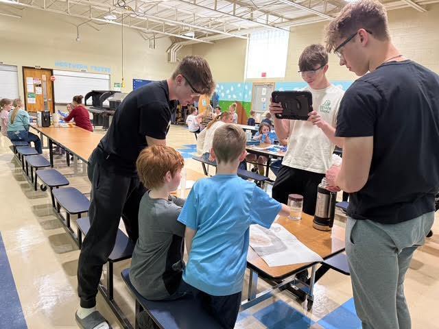 Ms. Melgaard’s CIS Chemistry students went over to Newfolden Elementary and taught the 2nd graders chemistry on Friday, April 24th