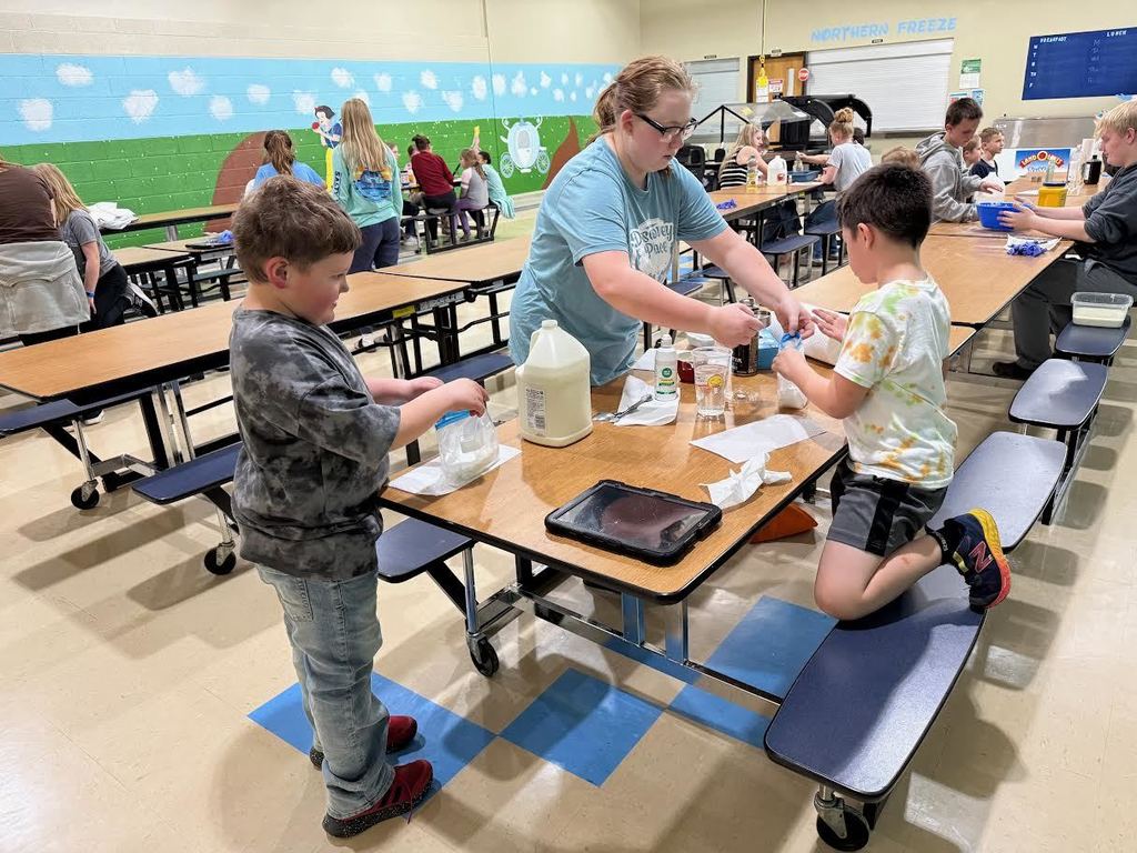 Ms. Melgaard’s CIS Chemistry students went over to Newfolden Elementary and taught the 2nd graders chemistry on Friday, April 24th