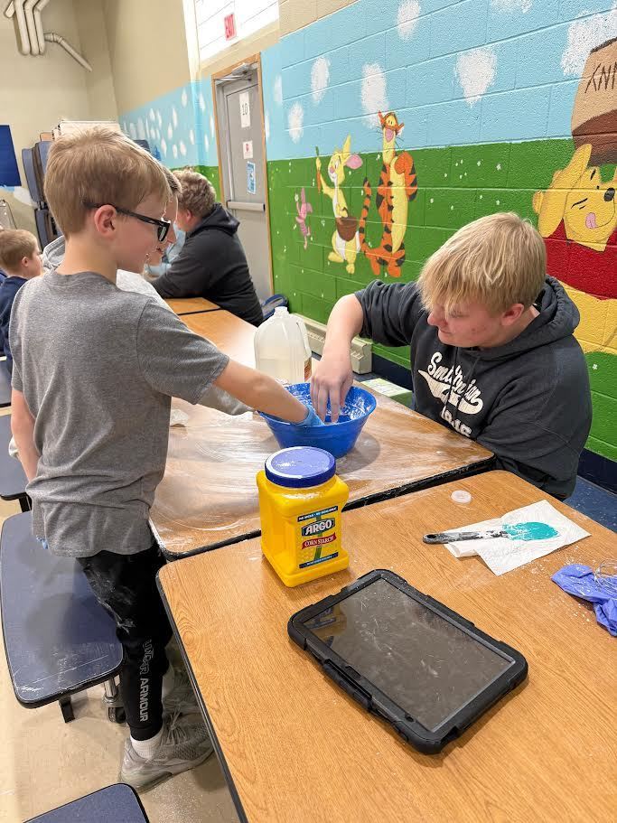 Ms. Melgaard’s CIS Chemistry students went over to Newfolden Elementary and taught the 2nd graders chemistry on Friday, April 24th