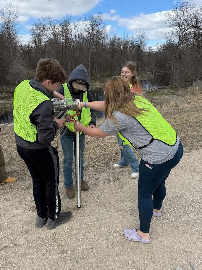 River Watch had its first sampling event this spring. We saw a turtle sunbathing and collected data on the quality of the local Middle River.