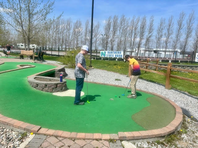 On Thursday May 21st, 5th and 6th grade students earned an AR reward trip to Falls Stay 'N Play for a round of mini golf, games, and treats! Great Job Students!