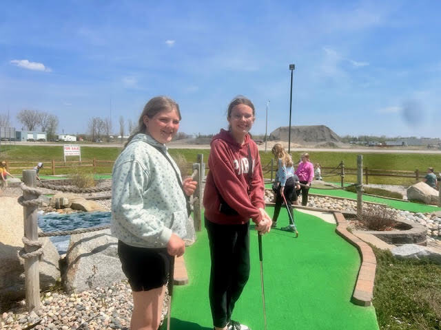 On Thursday May 21st, 5th and 6th grade students earned an AR reward trip to Falls Stay 'N Play for a round of mini golf, games, and treats! Great Job Students!