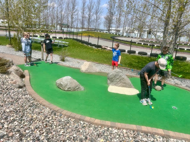 On Thursday May 21st, 5th and 6th grade students earned an AR reward trip to Falls Stay 'N Play for a round of mini golf, games, and treats! Great Job Students!