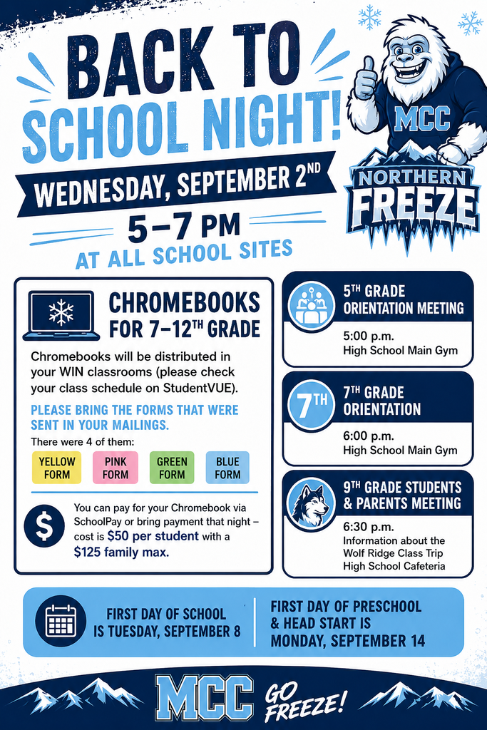 Back to School Night Info