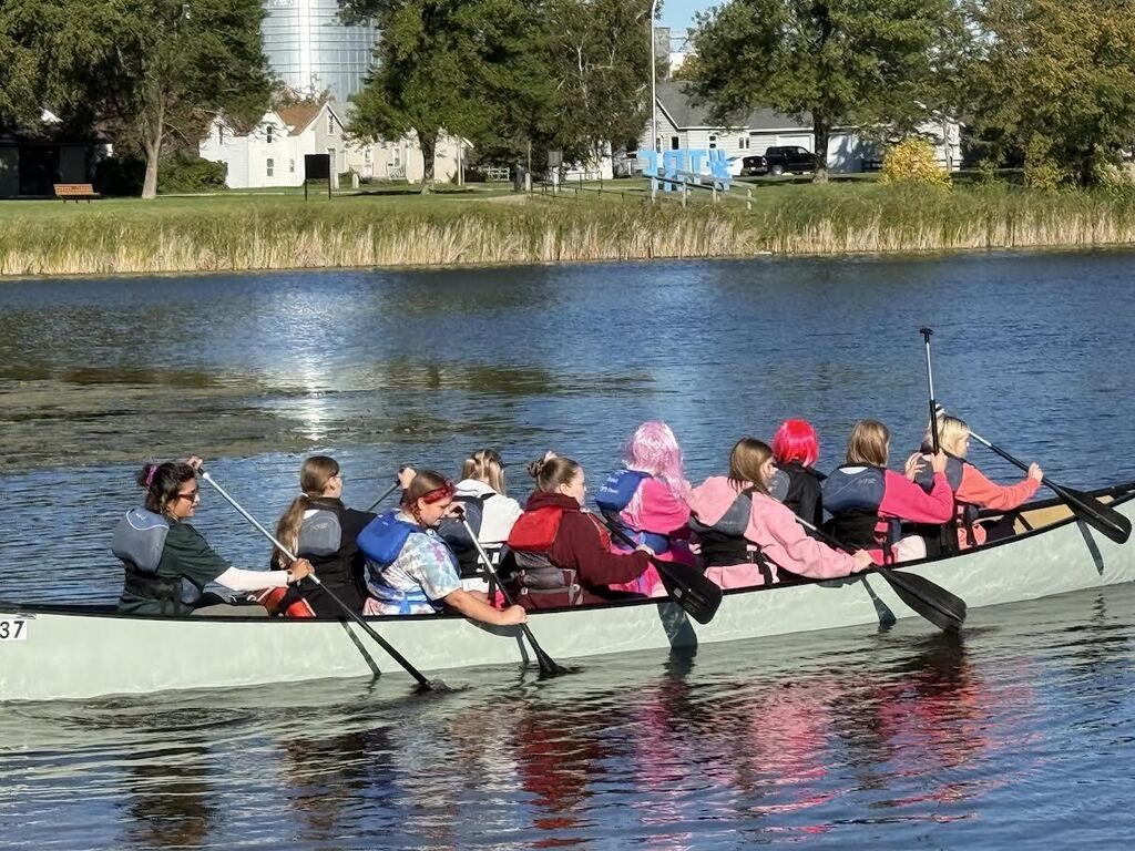 River Watch, advised by Ms. Melgaard, went to their Kick off event in Thief River Falls on Wednesday (9/23). We canoed, met other River Watch teams from the area, and learned about our challenge for the year.